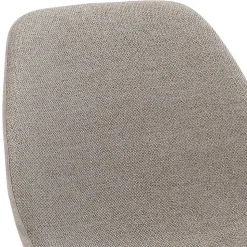 Grauer Barstuhl im Material Mix - Ruvenz