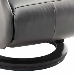 Grauer Fernsehessel Enjisaco mit ausklappbarer Schlaffunktion