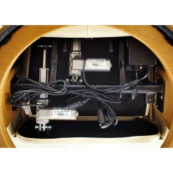 Grauer Fernsehessel Enjisaco mit ausklappbarer Schlaffunktion