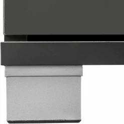 Grauer Unterschrank fürs Waschbecken Hochglanz - Ulivia