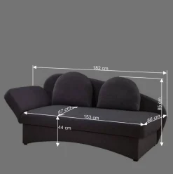 Graues Daybed mit Bettkasten - Perfect