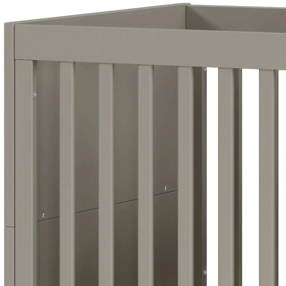 Graues Kinderbett mit Gitterseiten - Suzanas