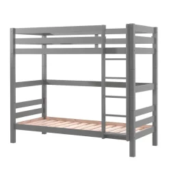 Graues Stockbett Etagenbett in drei Höhen - Vadromo