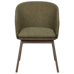 Grüner Armlehnenstuhl halbrund - Ohio (2er Set)