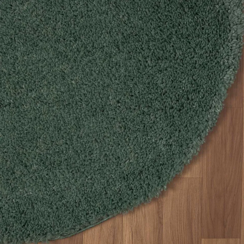 Grüner Teppich mit 4 cm Hochflor - Pereza