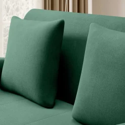 Grünes Schlafsofa mit Veloursbezug - Vigretta