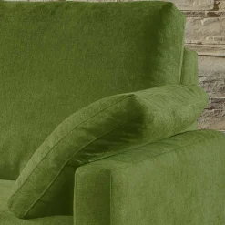 Grünes Zweisitzer Sofa ausklappbar - Molocai
