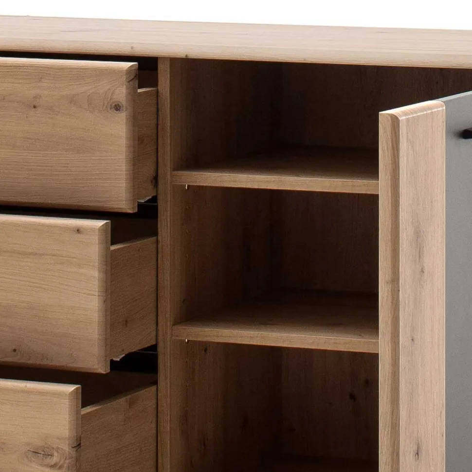 Große Design Kommode mit Türfach - Larinca