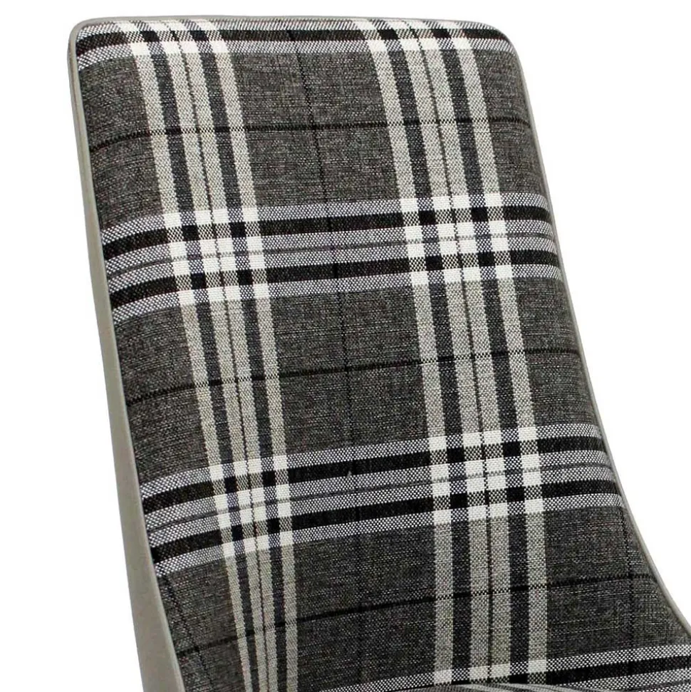 Große Essgruppe in Grau Weiß Mervellin mit Bank (sechsteilig)