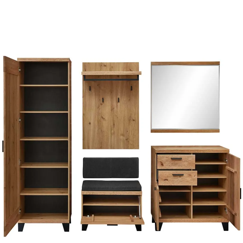 Große Flureinrichtung als Set - Elprisca (fünfteilig)