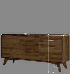 Große Holzkommode mit 3 Türen - Eavy