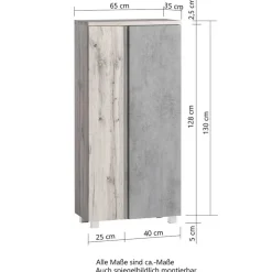Großes Möbelset Badeinrichtung - Mia (fünfteilig)