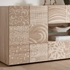 Großes Sideboard in Eiche Sonoma Dekor - Bielvas I