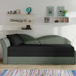 Gästebett Recamiere in Grau und Schwarz - Viko