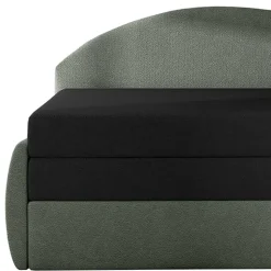 Gästebett Recamiere in Grau und Schwarz - Viko