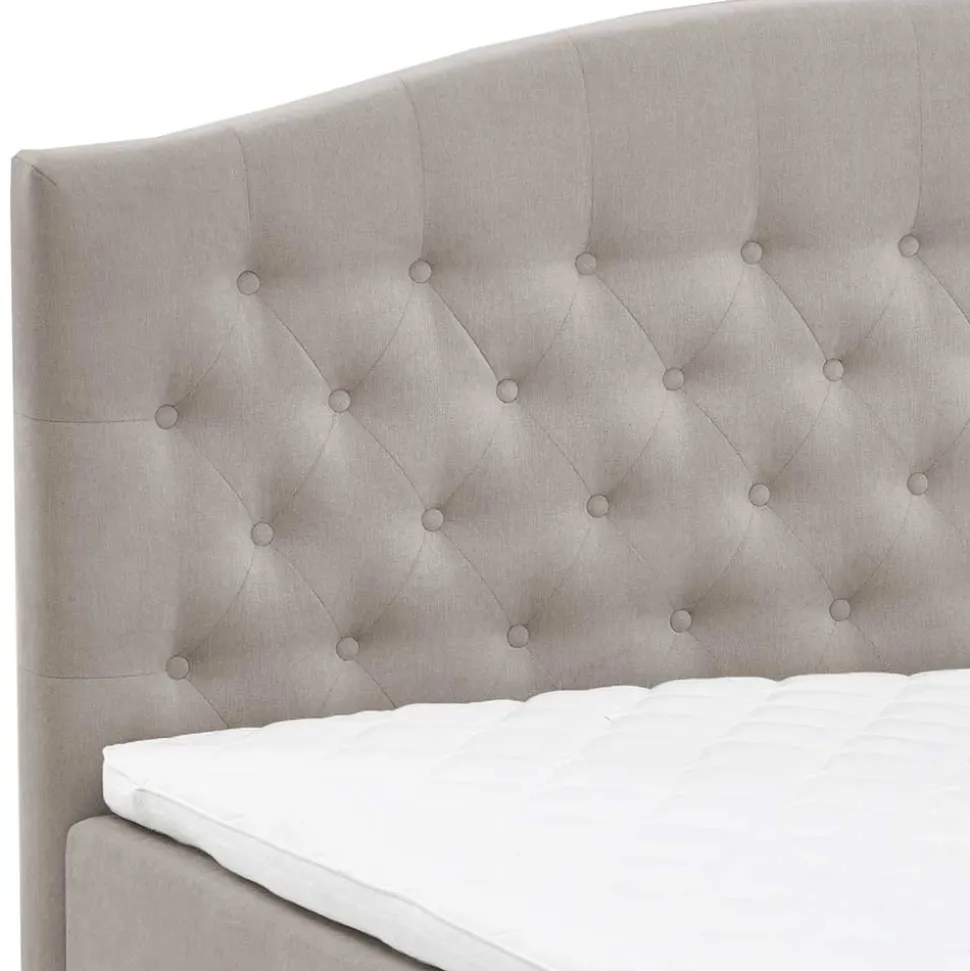 H3 Komplettbett mit Bettkasten in Hellbraun - Furcia