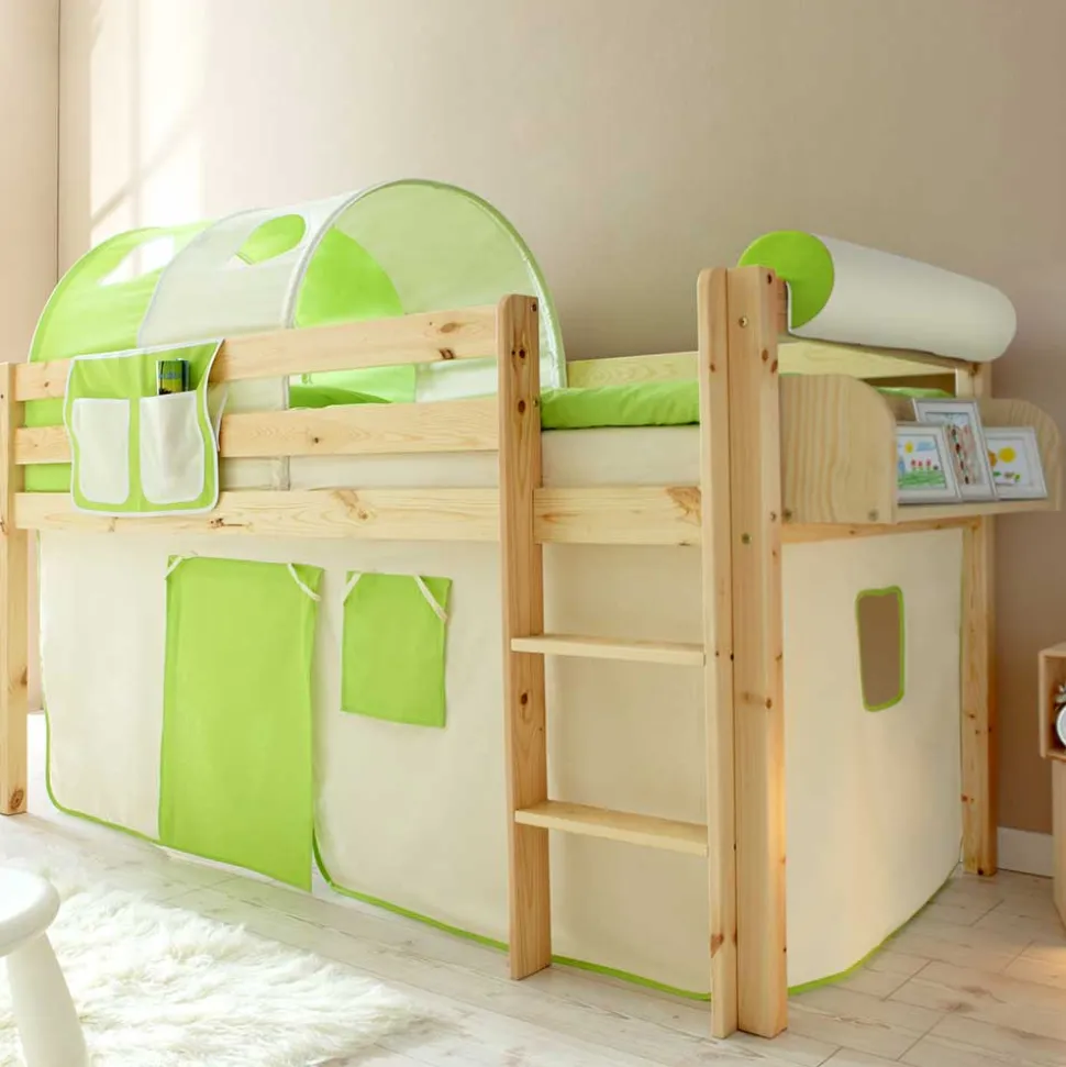 Halbhochbett Standings aus Kiefer Massivholz