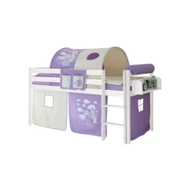 Halbhohes Kinderbett Safira im Prinzessin Design