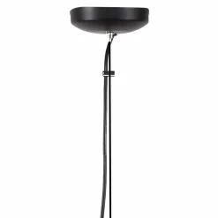 Halbrunde Hängeleuchte Jilamenda mit Metall Schwarz Braun