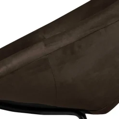 Halbrunder Cocktailsessel in Anthrazit Samt - Savuta