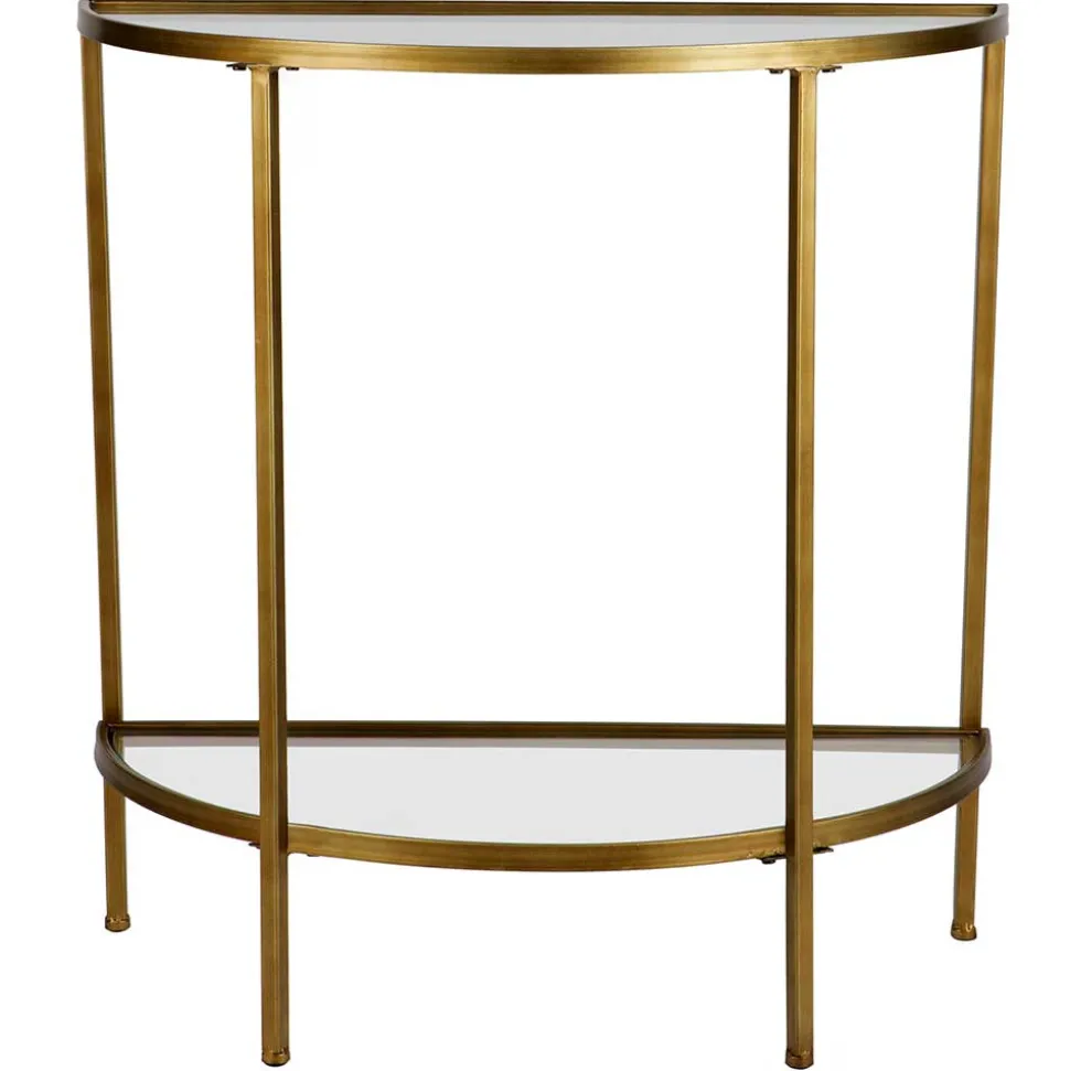 Halbrunder Konsolentisch mit Glasplatten - Gulcam