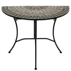 Halbrunder Wandtisch mit Mosaik - Tasmania