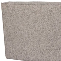 Halbrundes Esstisch-Sofa in Beigegrau meliert - William