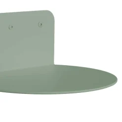 Halbrundes Wandregal in Graugrün - Carlos