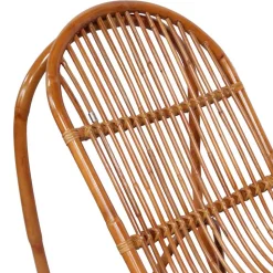 Handgearbeiteter Schaukelstuhl aus Rattan Geflecht - Ledro