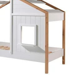 Haus Kinderbett in Weiß & Eichefarben - Zorya