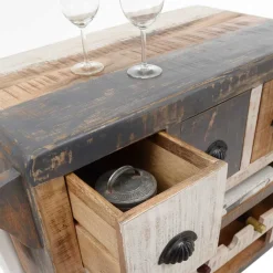 Hausbar Barwagen aus Massivholz mehrfarbig - Faszinata