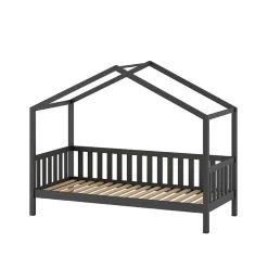 Hausbett in Anthrazit aus Kiefernholz - Neptunus