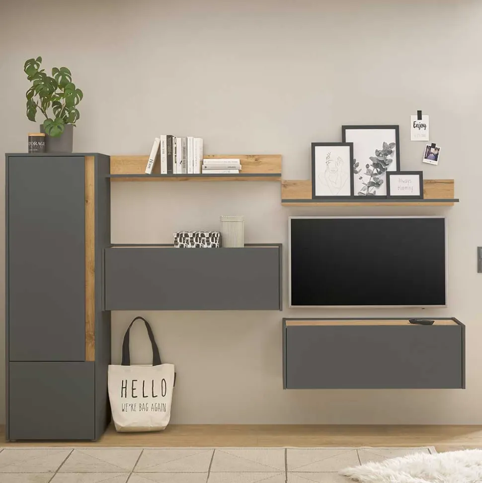 Heimbüro Einrichtung Set - Ahilav (fünfteilig)