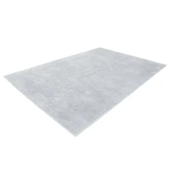 Hellblauer Teppich mit Hochflor - Nadescha