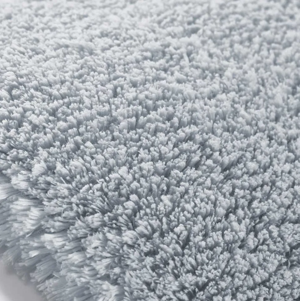 Hellblauer Teppich mit Hochflor - Nadescha