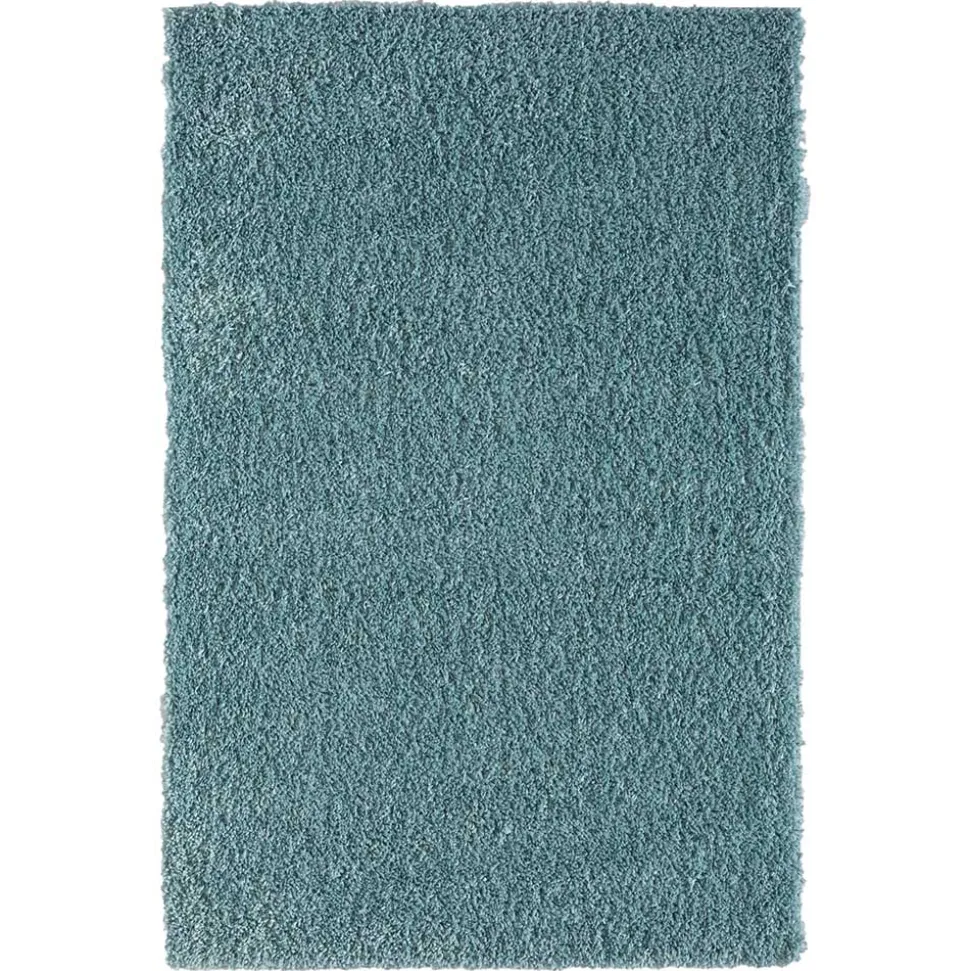 Hellblauer Teppich mit hohem Flor - Saracan