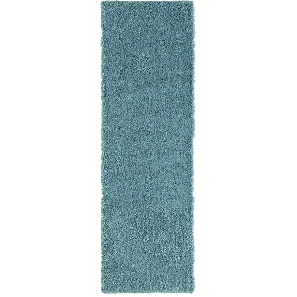 Hellblauer Teppich mit hohem Flor - Saracan