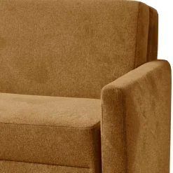 Hellbraune Schlafcouch hochwertig - Furciano