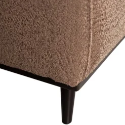 Hellbrauner Boucle Sessel mit Federkern - Bratannio