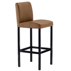 Hellbrauner Küchenstuhl hoch - 65cm Sitzhöhe - Anzaroty