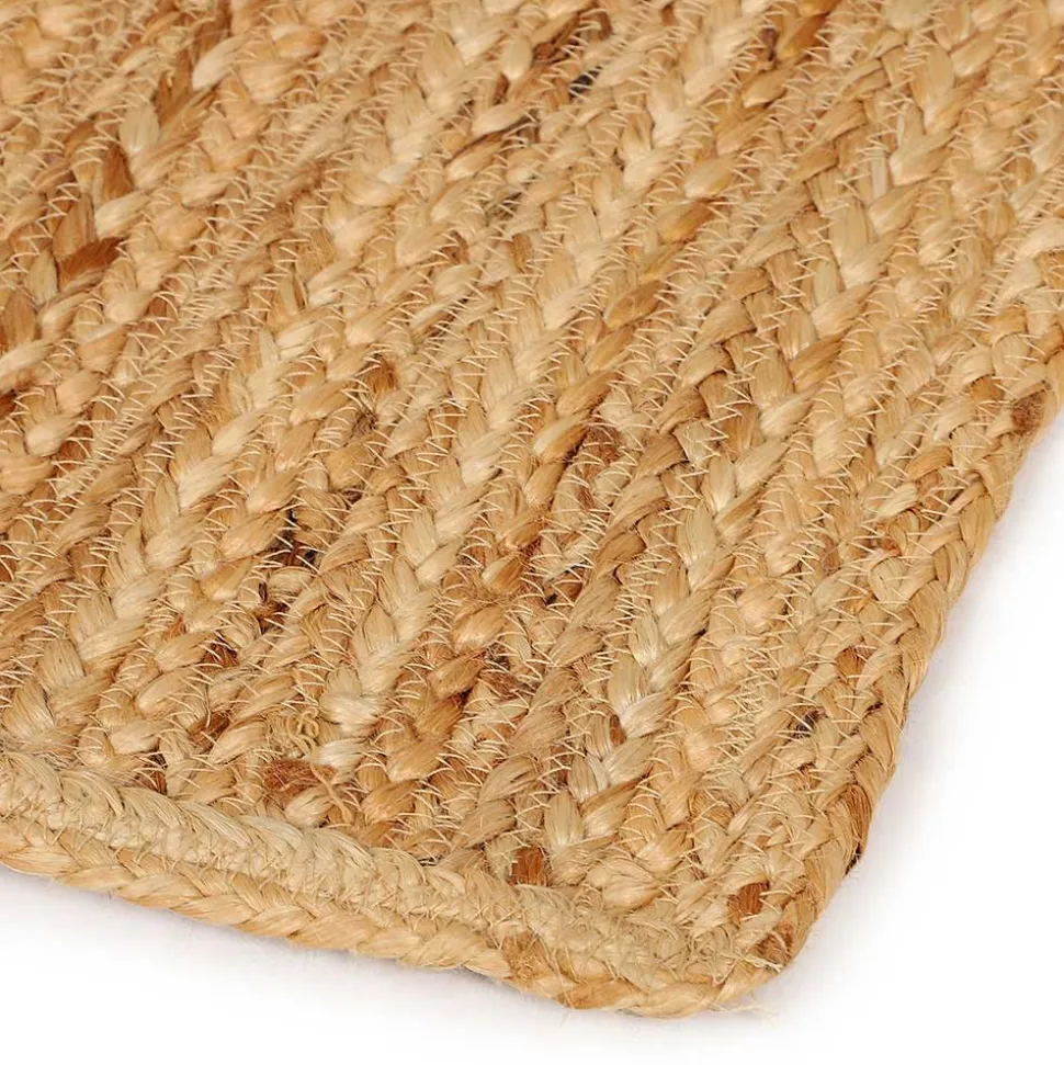 Hellbrauner Teppich aus Jute - Cranos