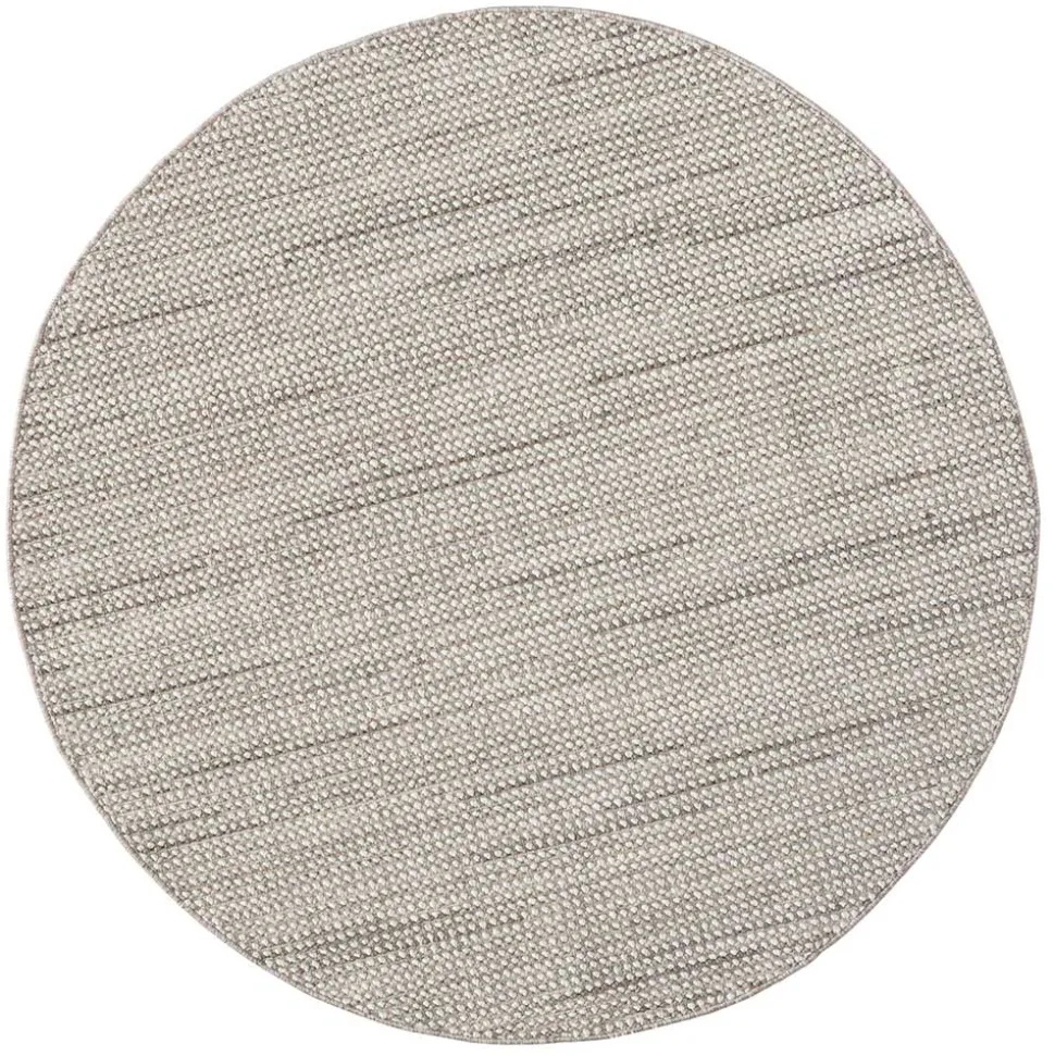 Heller Sisal Optik Teppich in Rund - Lakrym