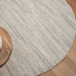 Heller Sisal Optik Teppich in Rund - Lakrym