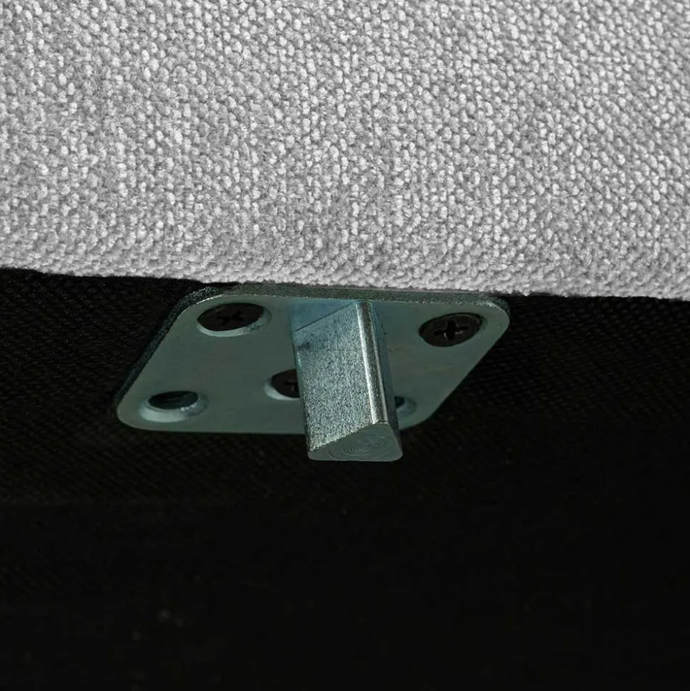 Hellgraue Wohnlandschaft aus Modulen - Horedion (fünfteilig)