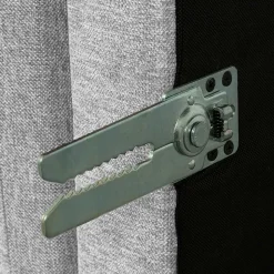 Hellgraue Wohnlandschaft aus Modulen - Horedion (fünfteilig)