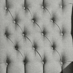 Hellgrauer Chesterfield-Sessel mit Ohren - Barreff