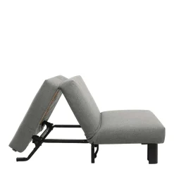 Hellgrauer Schlafsessel mit 85 cm Breite - Miracella