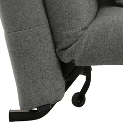 Hellgrauer Schlafsessel mit 85 cm Breite - Miracella