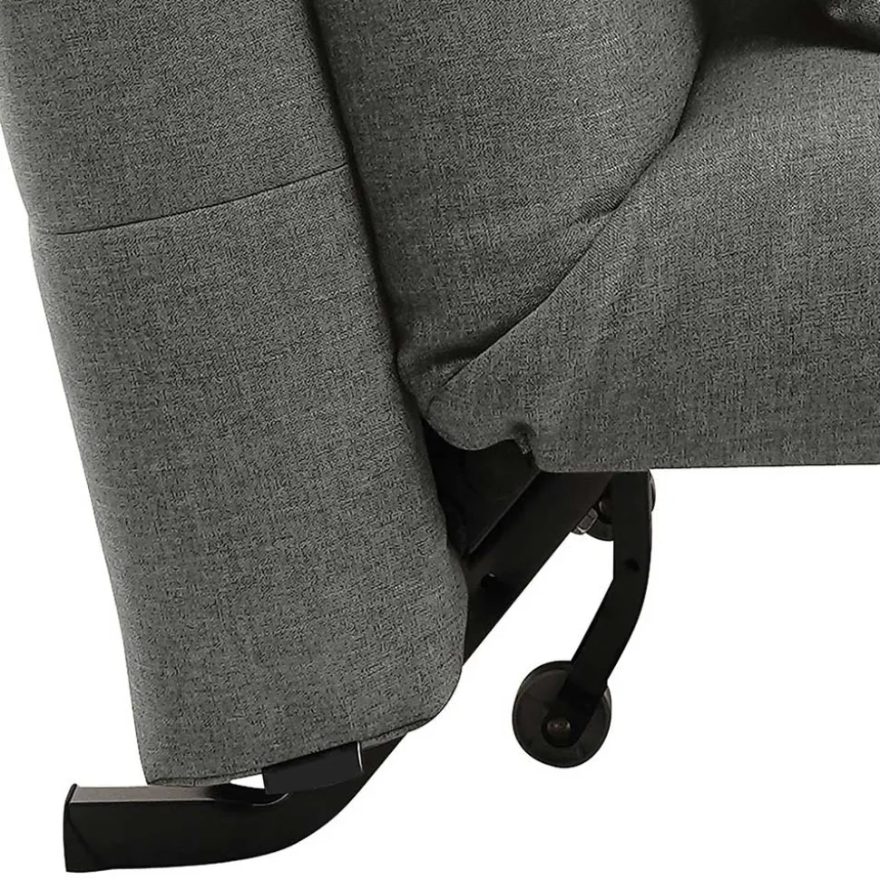 Hellgrauer Schlafsessel mit 85 cm Breite - Miracella