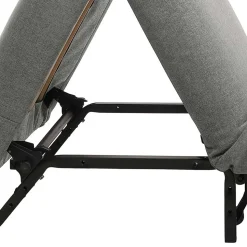 Hellgrauer Schlafsessel mit 85 cm Breite - Miracella